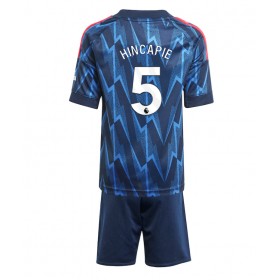 Dětské fotbalový komplet Arsenal Piero Hincapie #5 Venkovní košile 2025-26 Krátkým Rukávem
